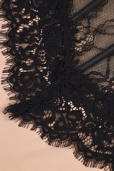 Barbara Embroidered Lace Strapless Maxi Dress