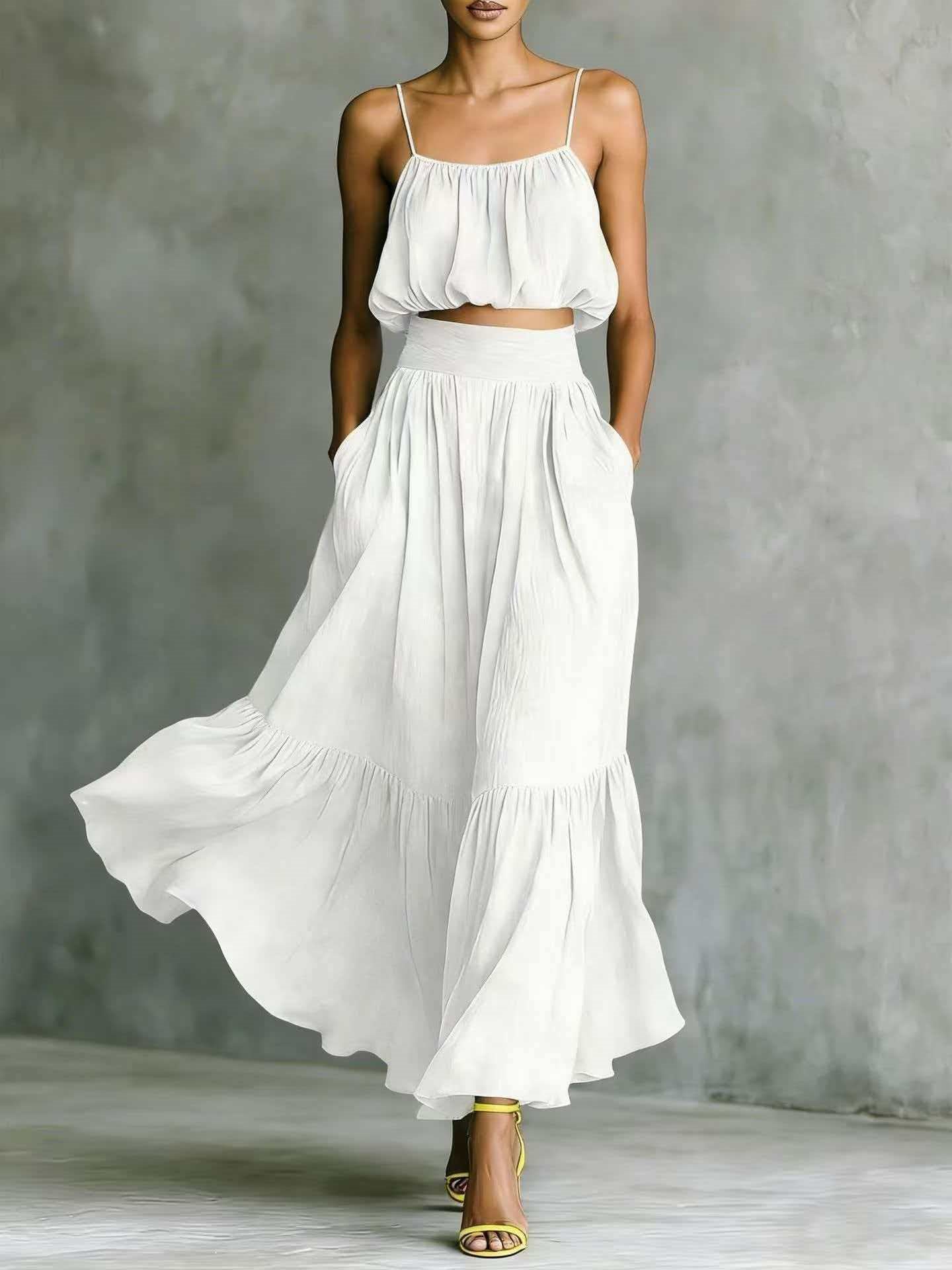 Minimalist Solid Color Casual Suit