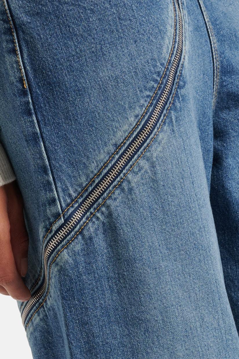 Gafna Spiral Zipper Jeans - Blue