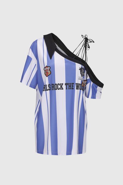 Galea One Shoulder Jersey - Blue