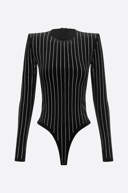 Gantha Crystal Embellished Bodysuit