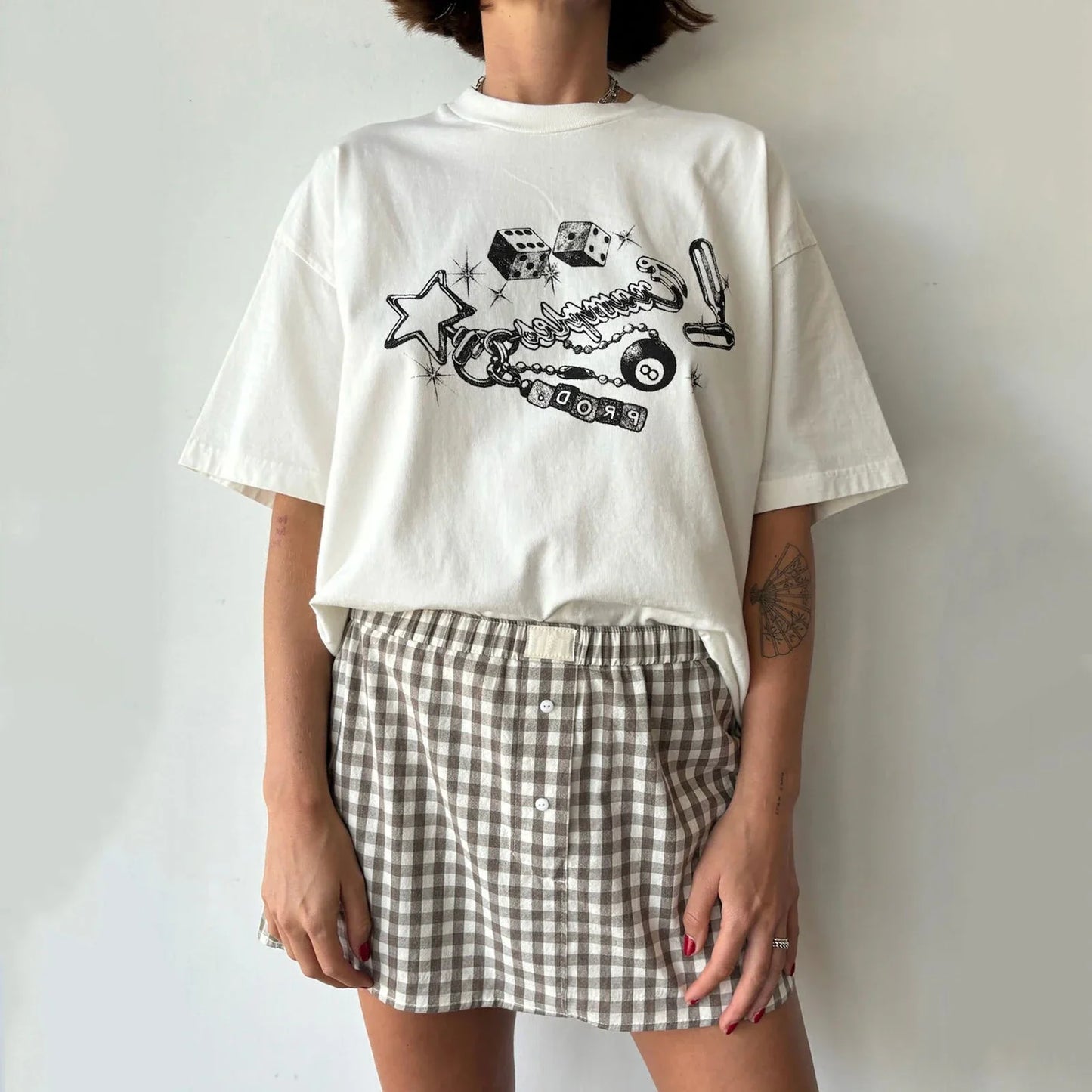 Plaid Gingham Low Rise Skirt