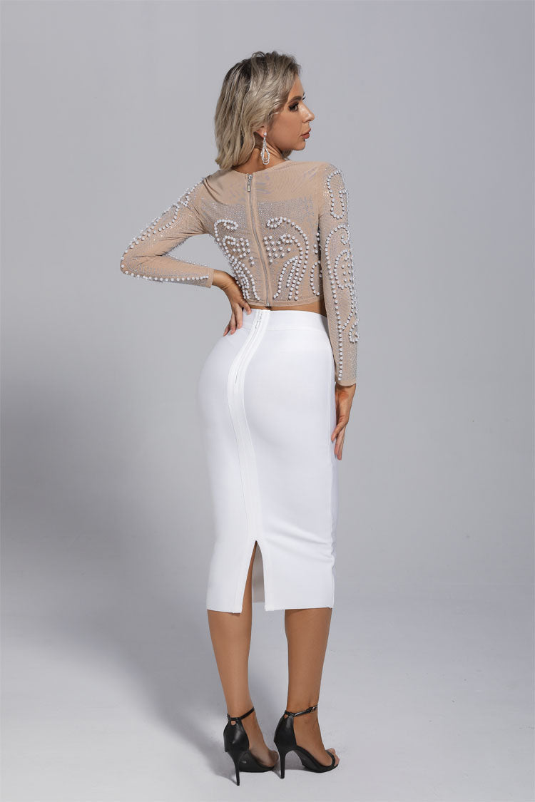 Gianna Pearl White Bandage Set