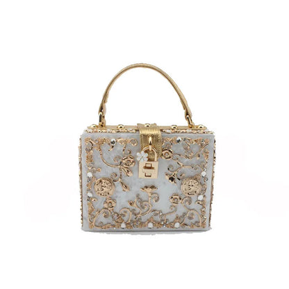 Bling Sequined Heart Evening Clutch Bag
