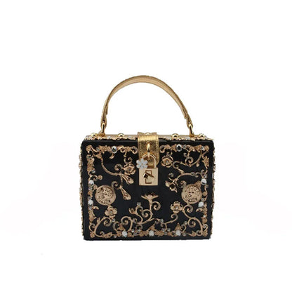 Bling Sequined Heart Evening Clutch Bag