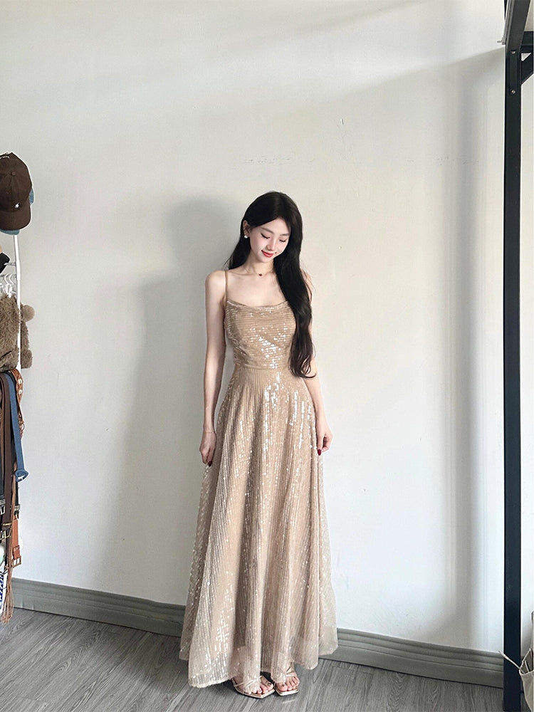 Glamorous Sequin Slip Dress Unique Elegant Dress for Prom & Birthday