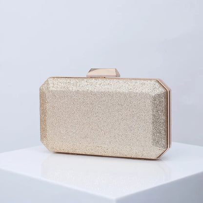 Golden Yellow Luxury PU Clutch Wristlet