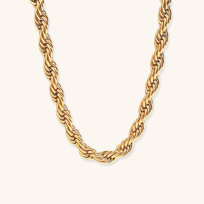 Golden Braided Luxe Necklace
