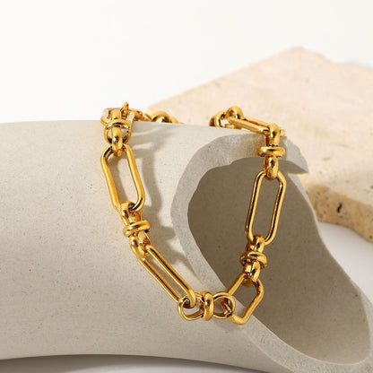 Golden Knot Chain Bracelet