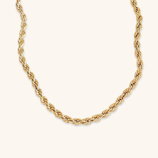 Golden Twist - Rope Chain Necklace