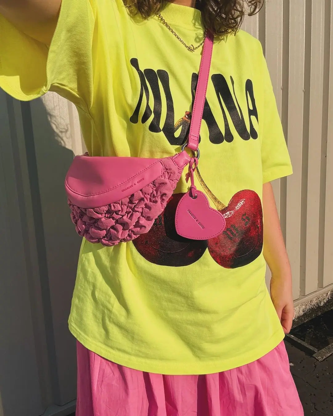 Gothic Harajuku Fluorescent Green Cherry T-shirt