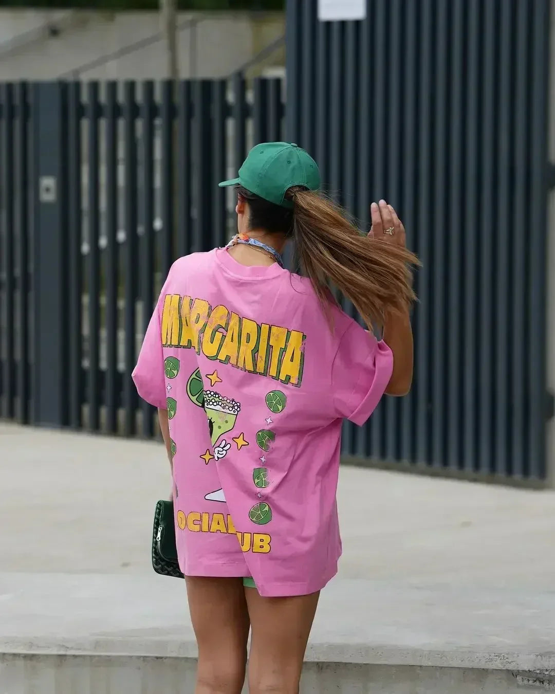 Gothic Harajuku Fluorescent Green Cherry T-shirt