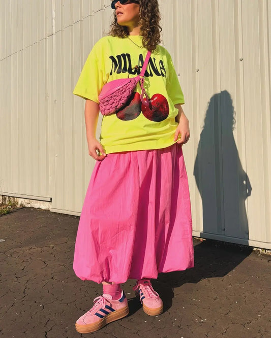 Gothic Harajuku Fluorescent Green Cherry T-shirt