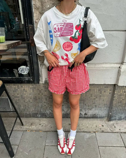 Gothic Harajuku Summer Fruits T-shirt