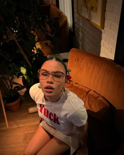 Gothic Hip-Hop Letter Print Crop Top T-shirt