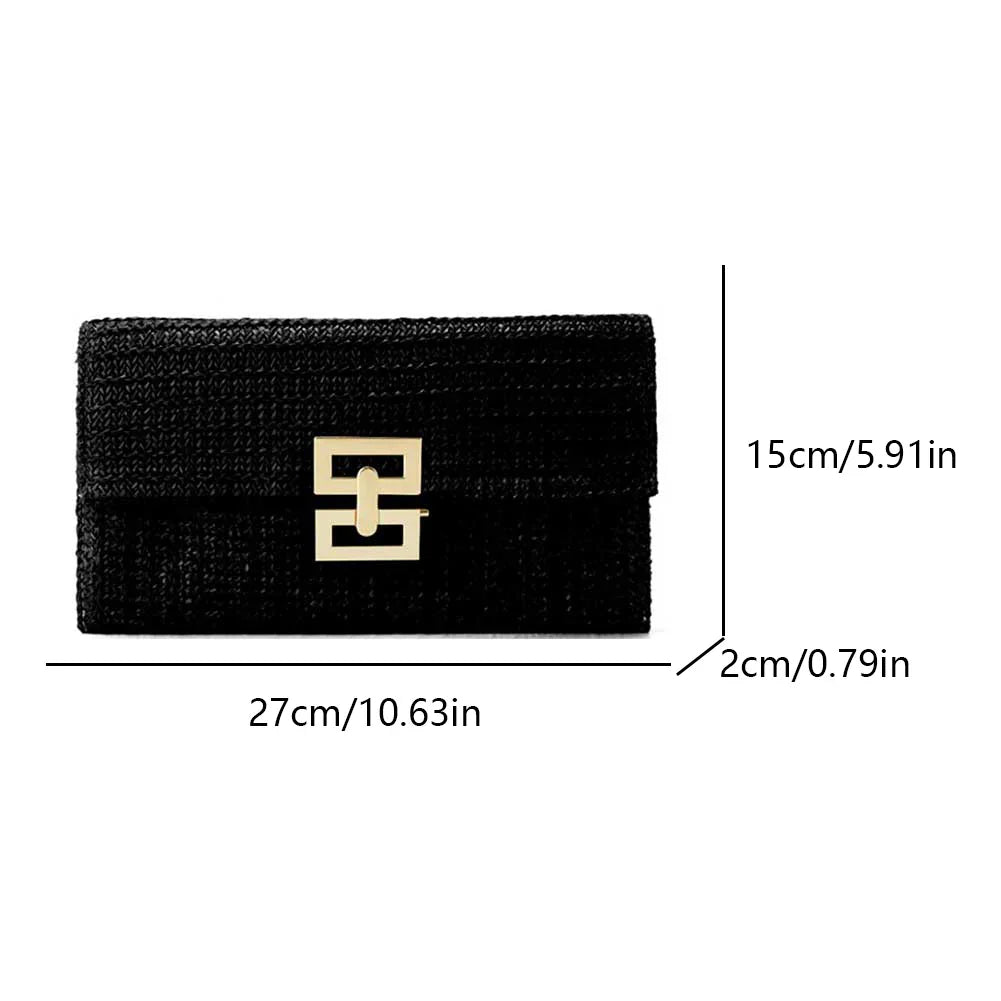 Grass Woven Bohemian Style Evening Wristlet