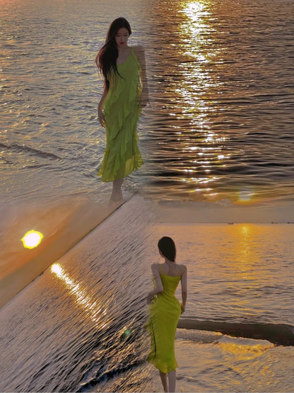Green Beach Dress