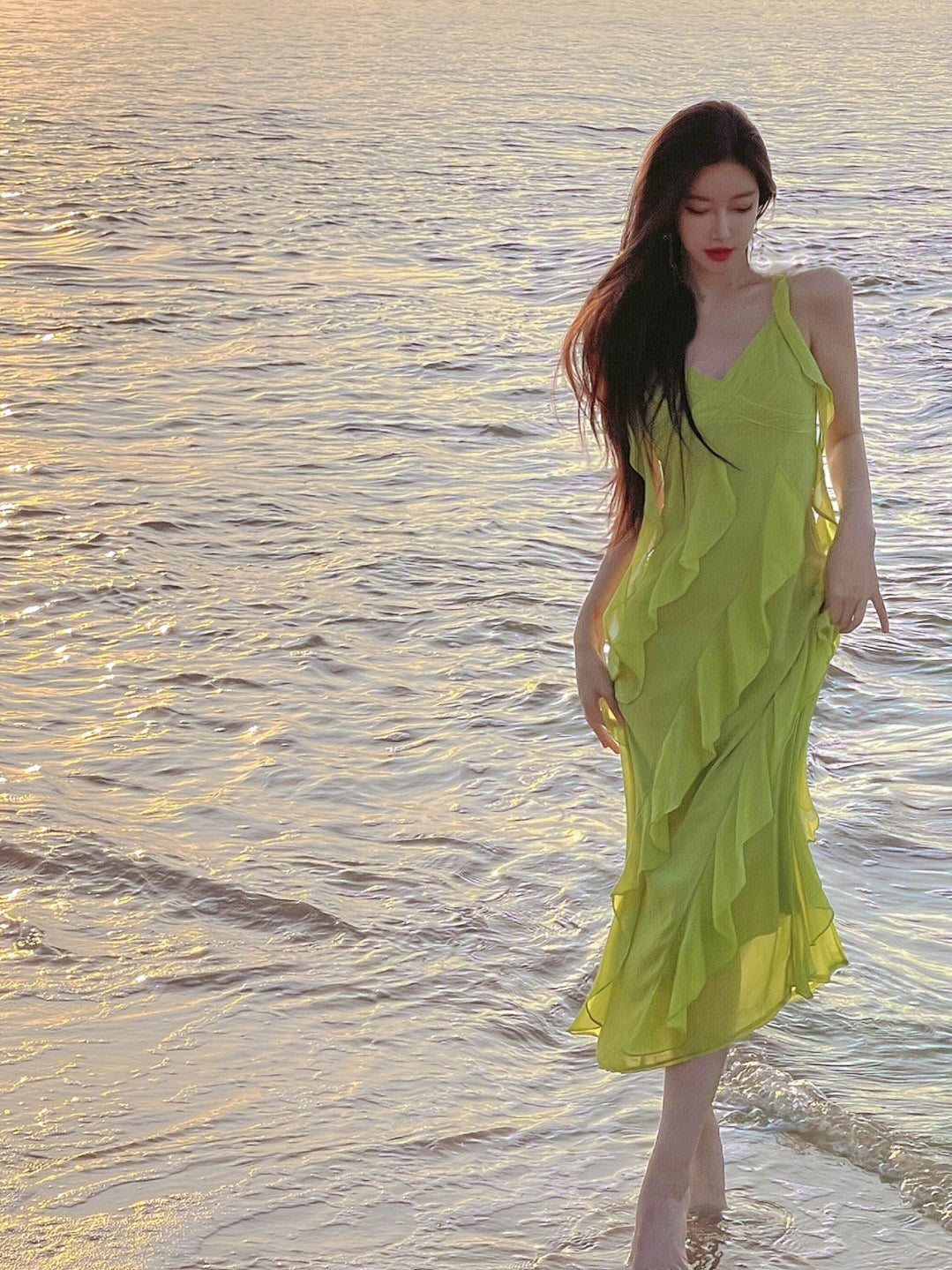 Green Beach Dress