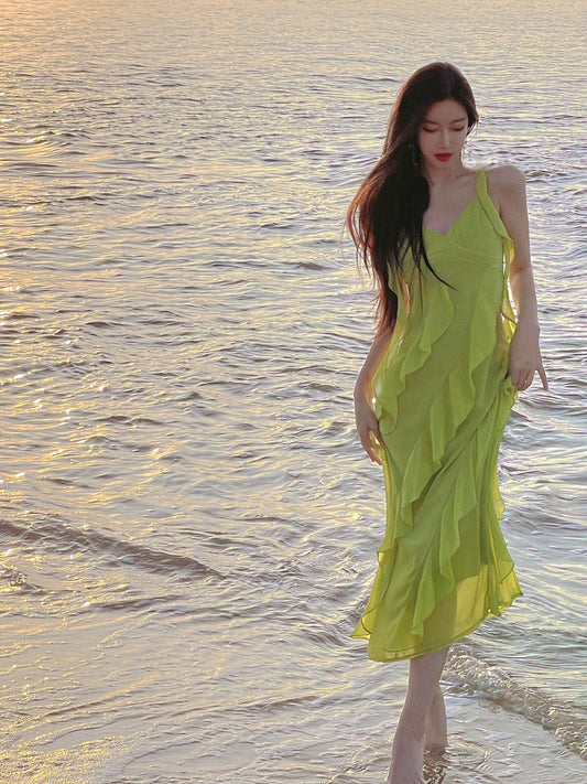 Green Beach Dress