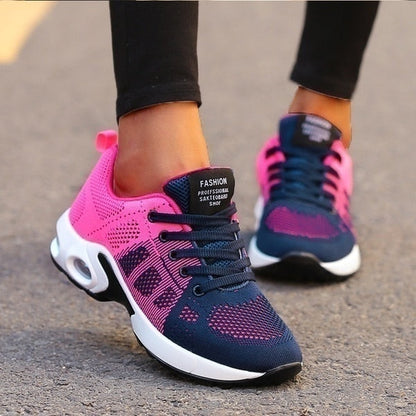 Women's Orthopedic Lightweight Colorful Lace-Up Sneakers – Everyday Comfort Shoes