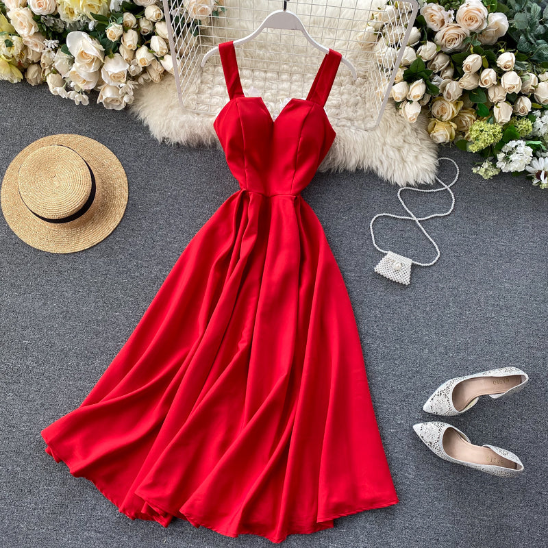 | Yellow Sleeveless Cocktail Dress