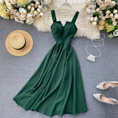 | Yellow Sleeveless Cocktail Dress
