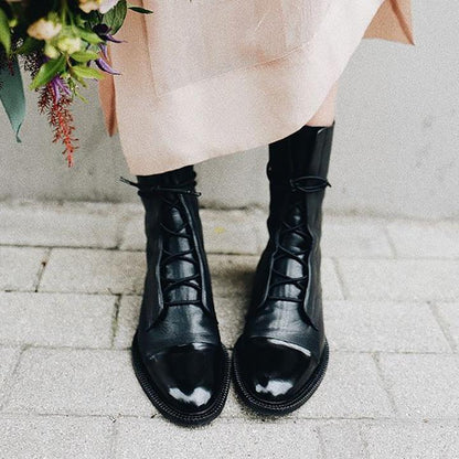 Sophia | Women’s Lace-Up Leather Ankle Boots