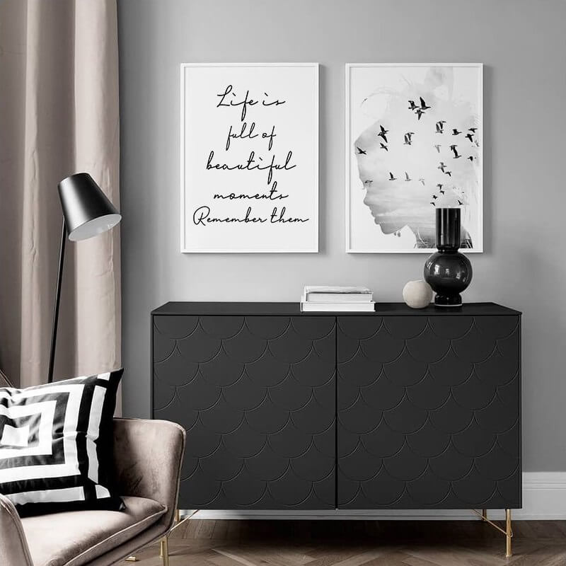 Flower & Feather Quote