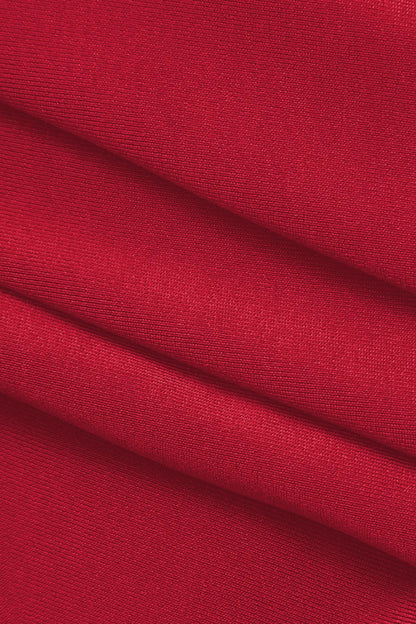 Hailey Solid V-neck Ruched Top and Waist Maxi Skirt Set