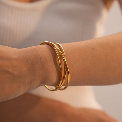 Harmony Gold Cuff Bracelet