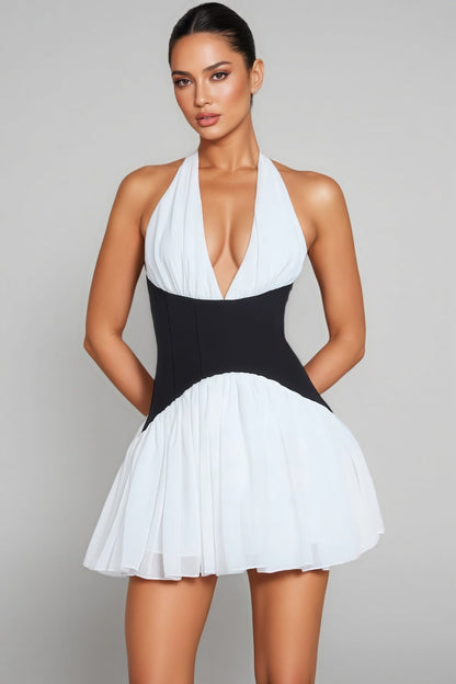 Serela Halter Neck Mini Dress