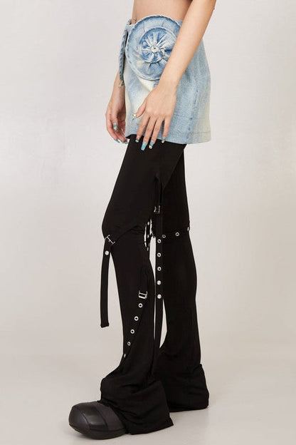 Hattie Spiral Denim Skirt