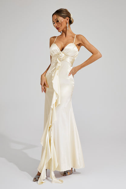 Haywood Champagne Slip Maxi Dress