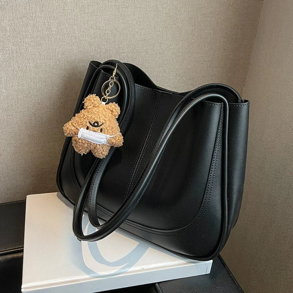 Minimalist PU Leather Shoulder Bag