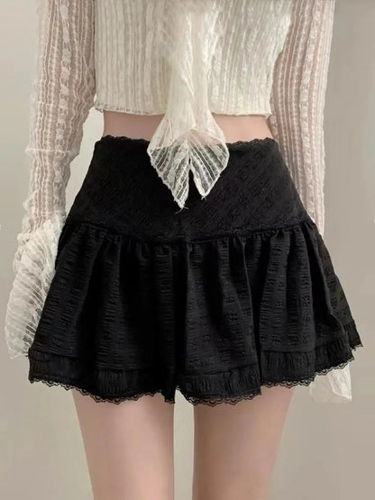 Lace Sweet Cake Waist Skirt