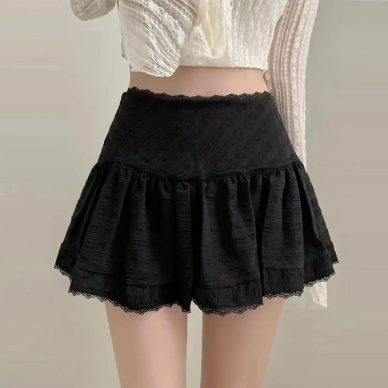 Lace Sweet Cake Waist Skirt