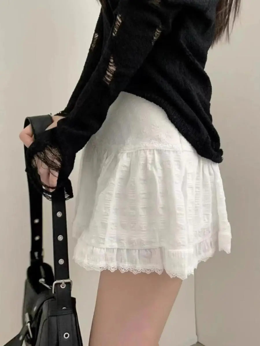 Lace Sweet Cake Waist Skirt