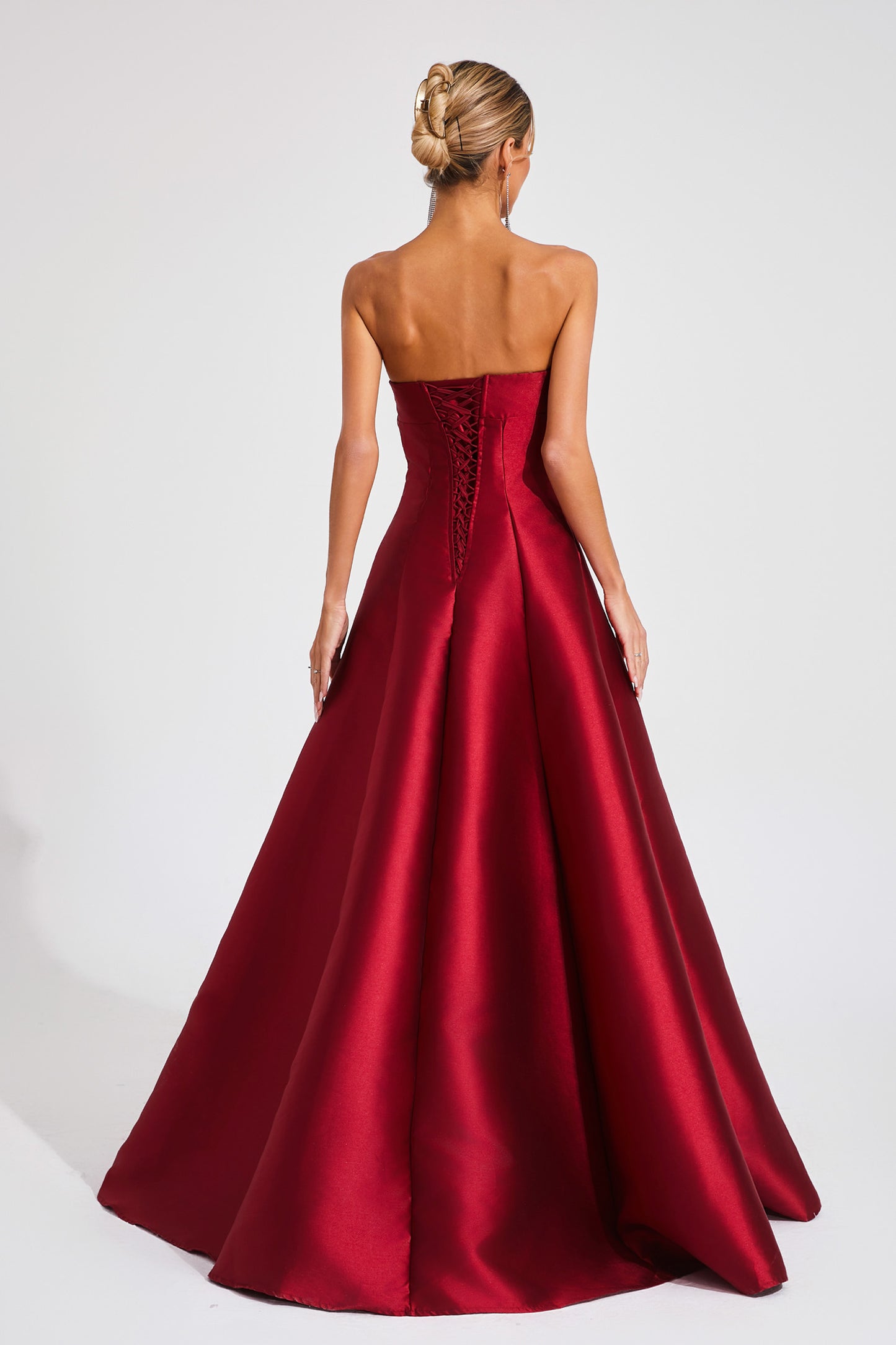 Hornby Red Bow Off Shoulder Dress