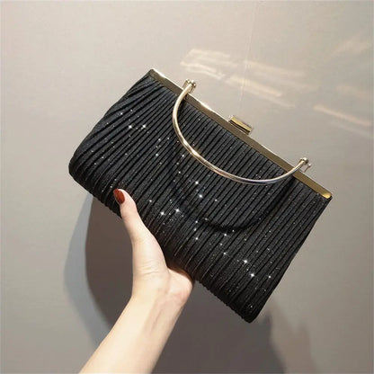 Sequin Moon Evening Clutch Bag Shoulder Bag