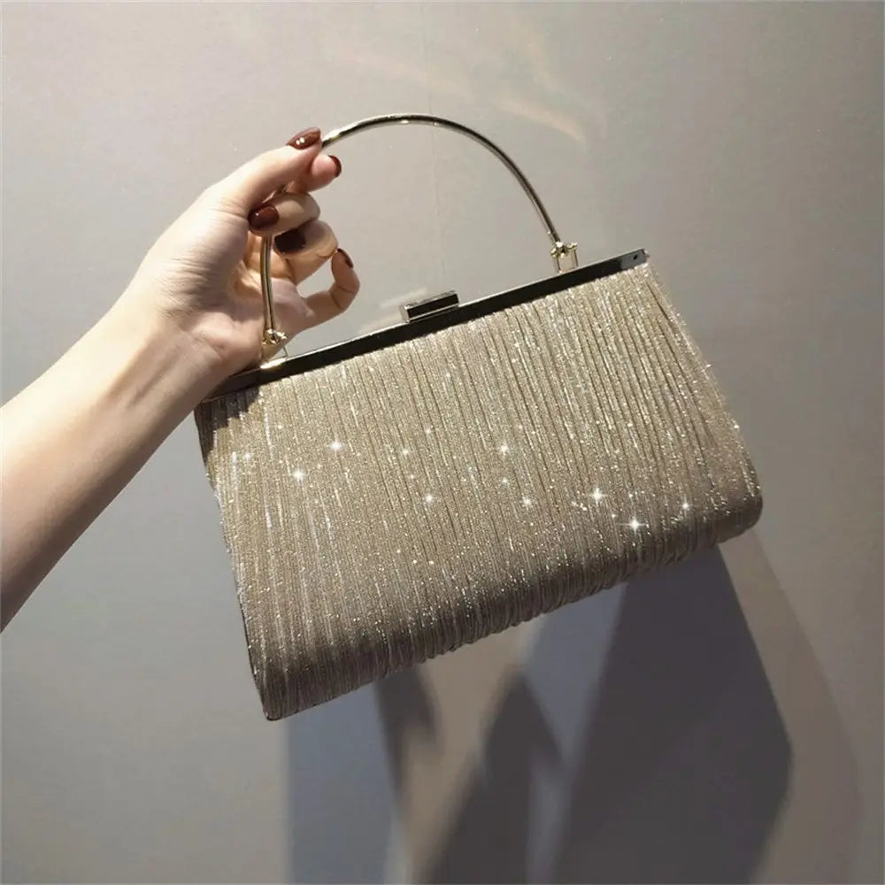 Sequin Moon Evening Clutch Bag Shoulder Bag