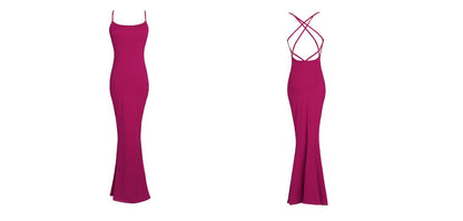 Hot Pink Slimming Bodycon Maxi Dress