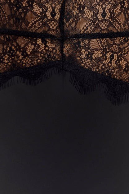 Noiréa Lace and Satin Dress