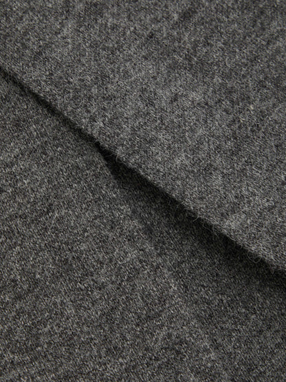 Knit Asymmetrical Neck Split Cardigan