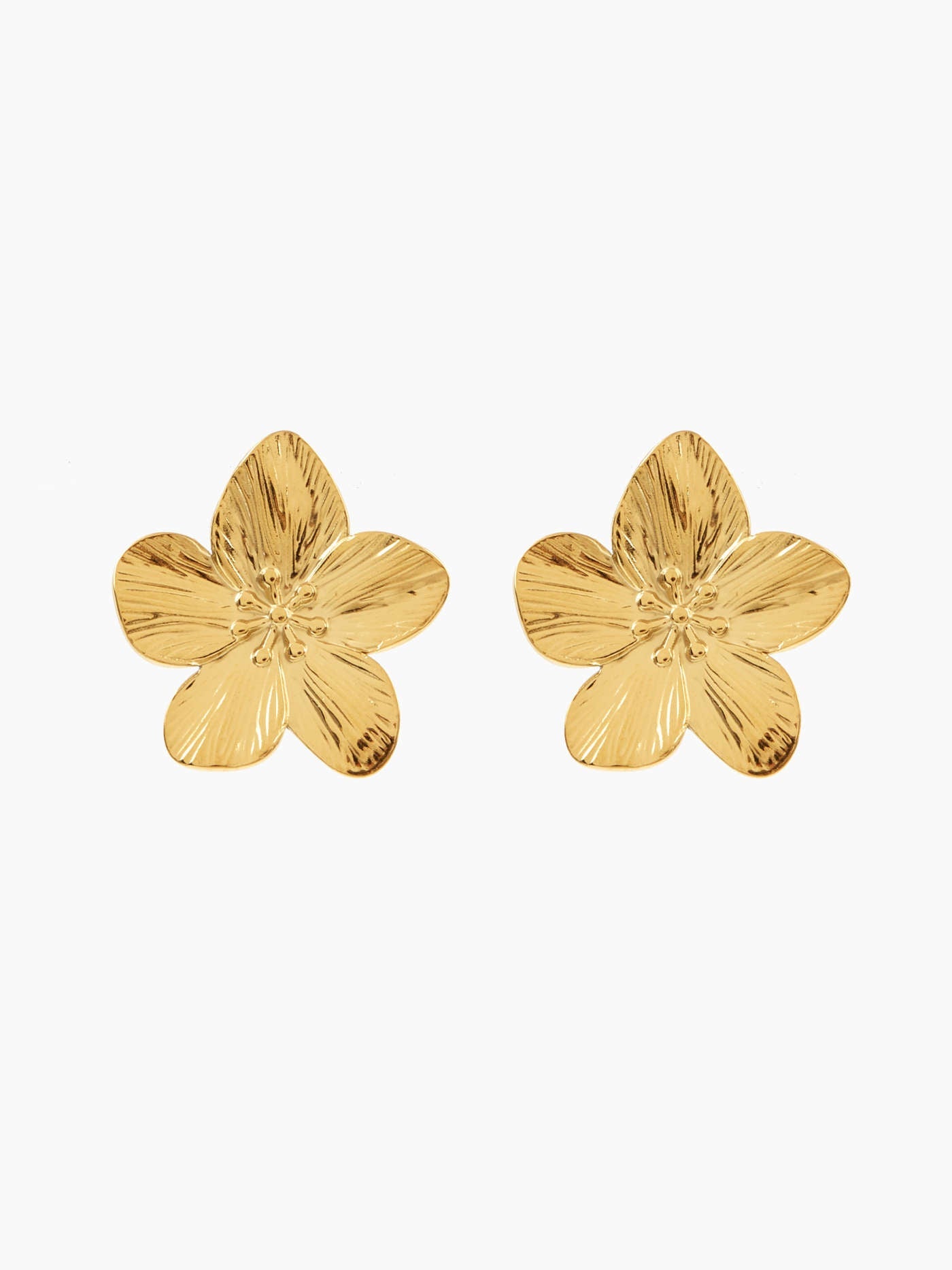 Floral Pattern Stud Earrings