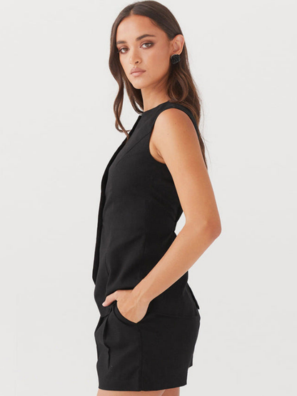 Always In Love Linen Sleeveless Vest