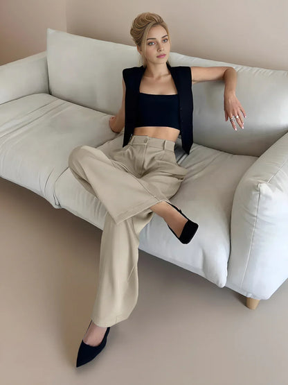 Always Casual Pockets Wide Leg Pants