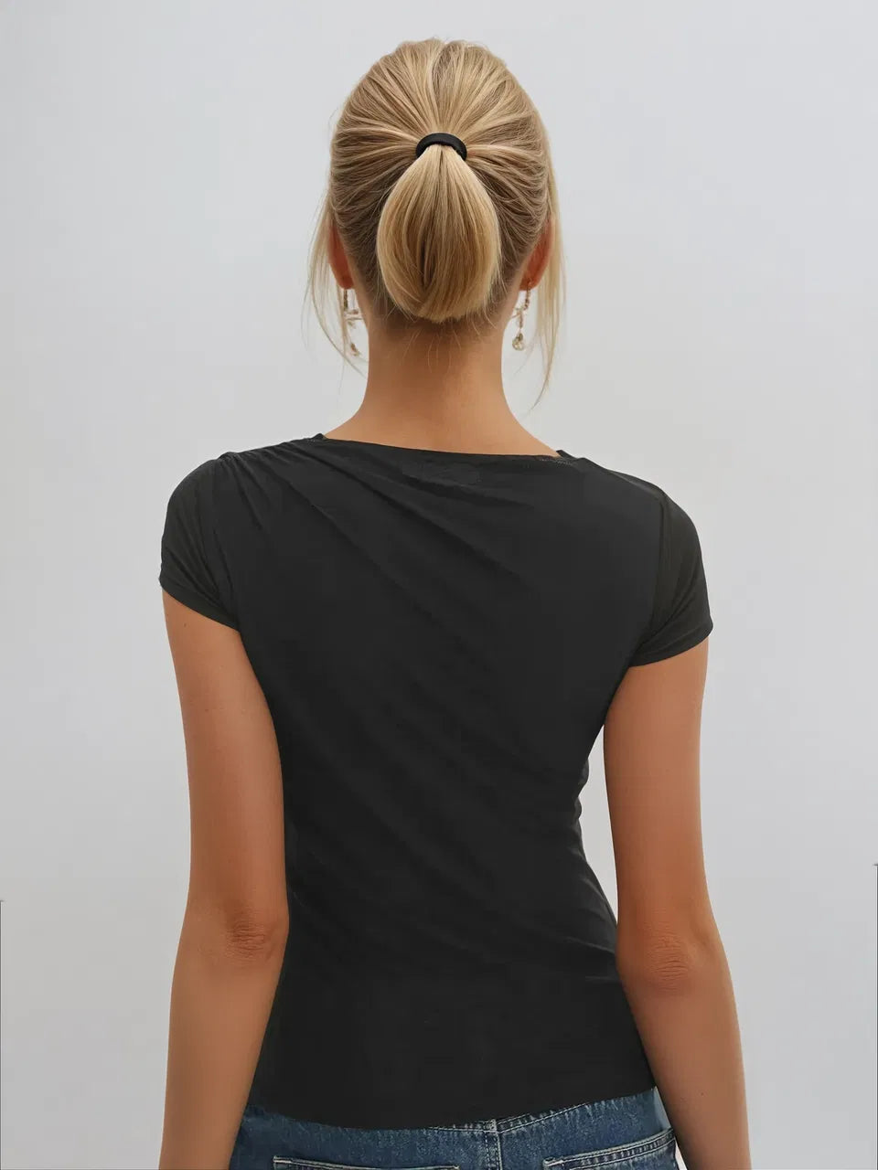 All-match Solid Pleated Tank Top