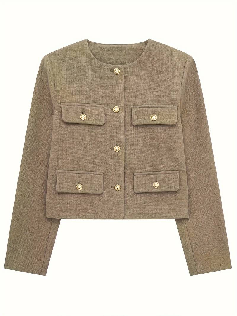 Classic Style Olive Green Cardigan