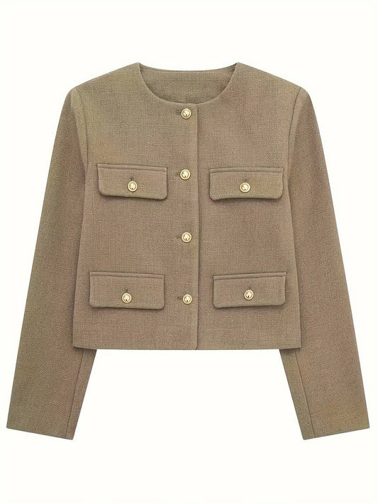 Classic Style Olive Green Cardigan