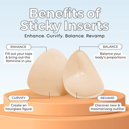 Volume-boosting bra/bikini inserts